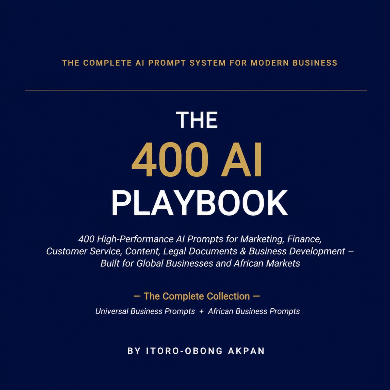 The 400 AI Playbook cover